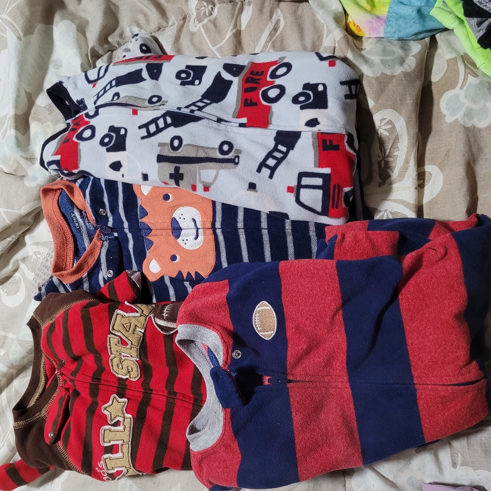 Carter's Kids Pajamas - Red, Blue, Gray